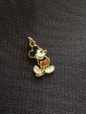 Vintage 1980s Walt Disney Productions Mickey Mouse Enamel Charm